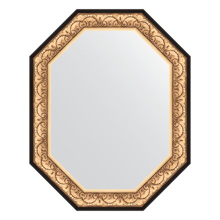 Зеркало в багетной раме Evoform барокко золото 106 мм 80x100 см в Москве 