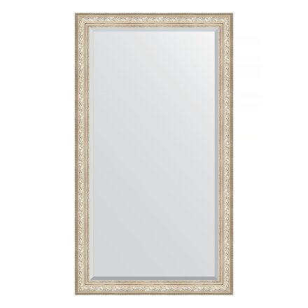 Зеркало напольное с фацетом в багетной раме Evoform виньетка серебро 109 мм 115x205 см в Москве 