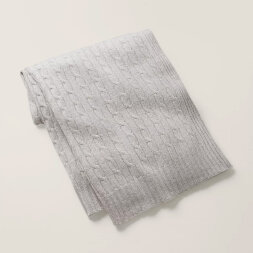 Cable Cashmere Heather Grey Плед