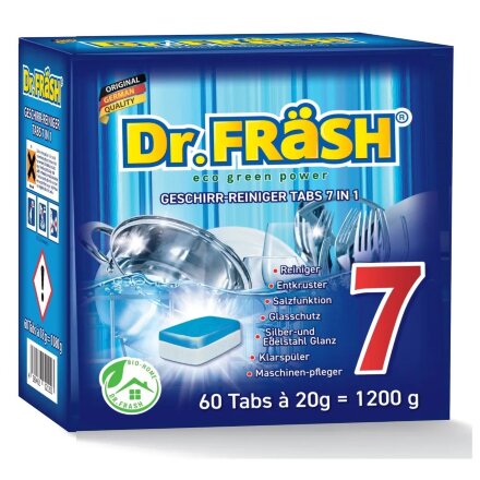 Таблетки для посудомоечной машины Dr.Frash 7в1 60 шт в Москве 