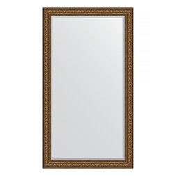 Зеркало напольное с фацетом в багетной раме Evoform виньетка состаренная бронза 109 мм 115x205 см