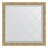 Зеркало с гравировкой в багетной раме Evoform состаренное серебро с плетением 70 мм 83x83 см в Москве 