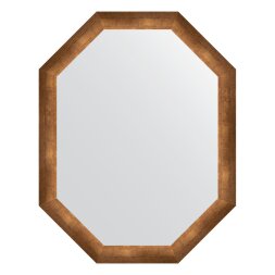 Зеркало в багетной раме Evoform состаренная бронза 66 мм 72x92 см