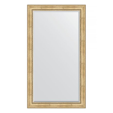 Зеркало напольное с фацетом в багетной раме Evoform состаренное серебро с орнаментом 120 мм 117x207 см в Москве 