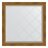 Зеркало с гравировкой в багетной раме Evoform состаренная бронза с плетением 70 мм 83x83 см в Москве 