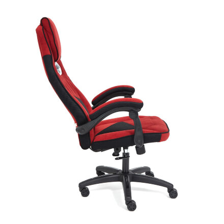 Кресло компьютерное ТС 67х49х142 см флок бордовый/чёрный в Москве 