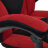 Кресло компьютерное ТС 67х49х142 см флок бордовый/чёрный в Москве 