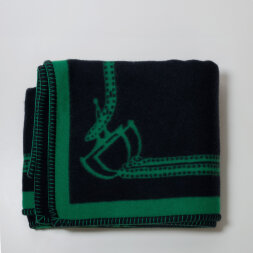 Polo Pony Player Green/Navy Плед