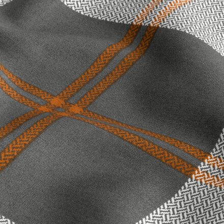 Комплект постельного белья Togas Корли Двуспальный евро Серый/Оранжевый в Москве 