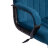 Кресло компьютерное TC флок синее 63х50х121 см в Москве 