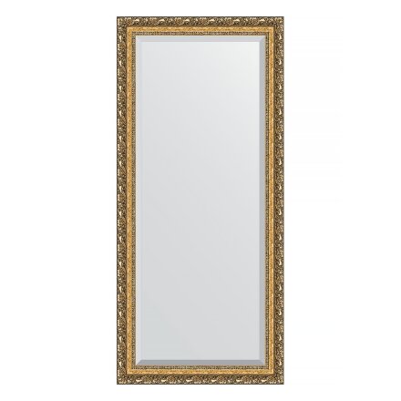 Зеркало с фацетом в багетной раме Evoform виньетка бронзовая 85 мм 75х165 см в Москве 