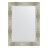 Зеркало с фацетом в багетной раме Evoform алюминий 90 мм 76х106 см в Москве 