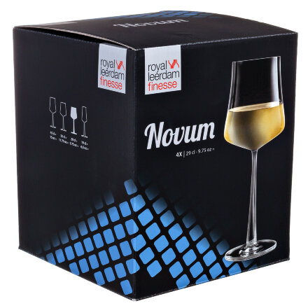 Набор бокалов для белого вина 4шт 290мл Royal leerdam novum 383522 в Москве 