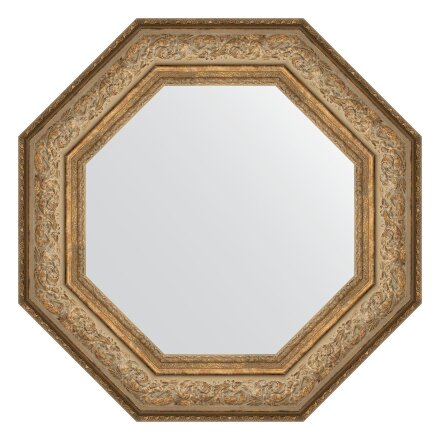Зеркало в багетной раме Evoform виньетка античная бронза 109 мм 65x65 см в Москве 