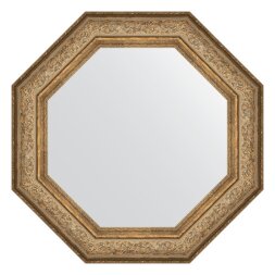 Зеркало в багетной раме Evoform виньетка античная бронза 109 мм 75x75 см