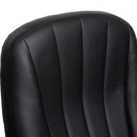 Кресло компьютерное TC кожзам 132х65х50 см черное в Москве 