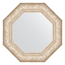 Зеркало в багетной раме Evoform виньетка серебро 109 мм 65x65 см