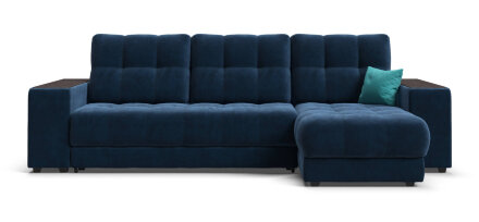 Угловой диван BOSS 3.0 XL велюр Monolit синий в Москве 