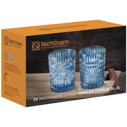 Набор стаканов низких Nachtmann Ethno голубой 2 шт 304 мл в Москве 