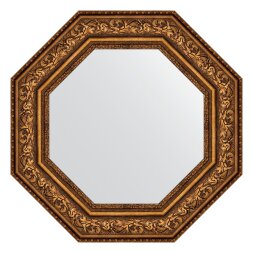 Зеркало в багетной раме Evoform виньетка состаренная бронза 109 мм 65x65 см