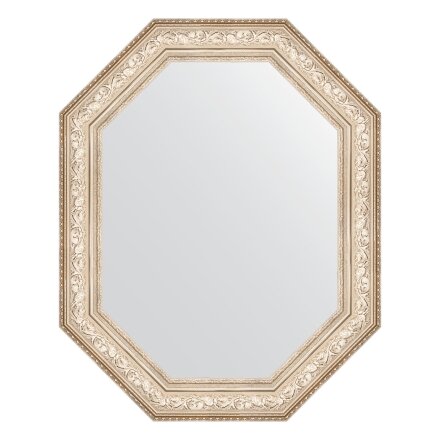 Зеркало в багетной раме Evoform виньетка серебро 109 мм 65x80 см в Москве 