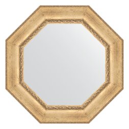 Зеркало в багетной раме Evoform состаренное серебро с орнаментом 120 мм 77x77 см