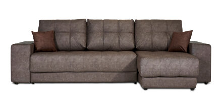 Угловой диван BOSS 3.0 XL велюр Alkantara серый в Москве 