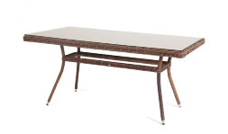 Обеденный стол Латте 140 см коричневый
